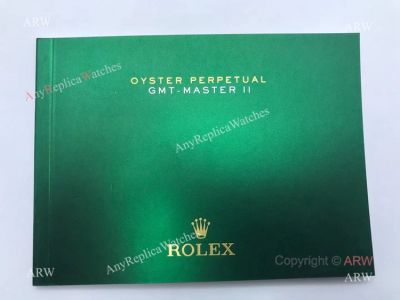 Copy Rolex GMT-Master 2 Green Instruction Manual Booklet English /Original Style